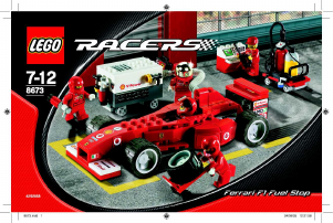 Manual Lego set 8673 Racers Ferrari F1 fuel stop
