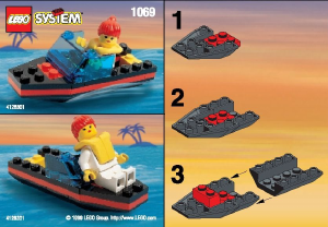 Manual Lego set 1069 Res-Q Speedboat