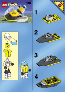 Manual de uso Lego set 1097 Res-Q Moto acuática