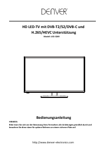 Bedienungsanleitung Denver LED-3269 LED fernseher