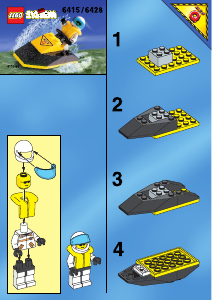 Manual Lego set 6415 Res-Q Jet ski