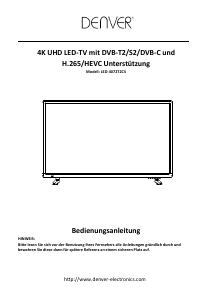 Bedienungsanleitung Denver LED-4072T2CS LED fernseher