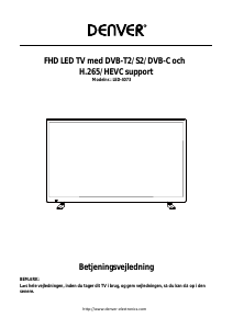 Brugsanvisning Denver LED-4073 LED TV