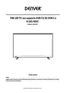 Manuale Denver LED-4073 LED televisore