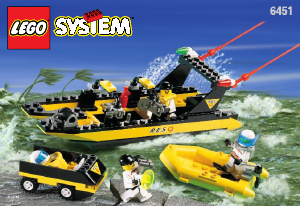 Manual Lego set 6451 Res-Q Boat