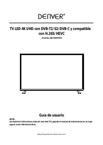 Manual de uso Denver LED-5569T2CS Televisor de LED