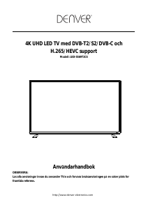 Bruksanvisning Denver LED-5569T2CS LED TV