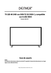 Manual de uso Denver LED-5571 Televisor de LED