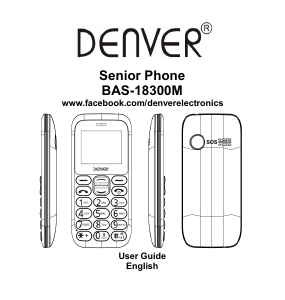 Mode d’emploi Denver BAS-18300M Téléphone portable