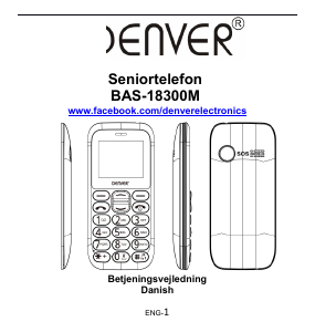 Brugsanvisning Denver BAS-18300M Mobiltelefon