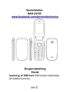 Brugsanvisning Denver BAS-24100M Mobiltelefon