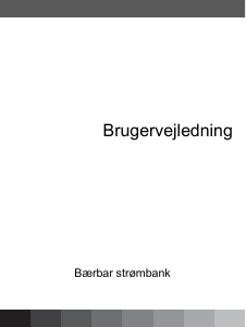 Brugsanvisning Denver PBS-20005 Bærbar oplader