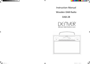 Brugsanvisning Denver DAB-28 Radio