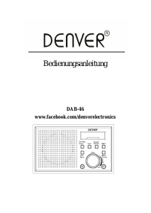 Bedienungsanleitung Denver DAB-46DARK Radio