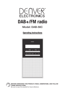 Bruksanvisning Denver DAB-56C Radio