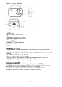 Brugsanvisning Denver TR-54C Radio