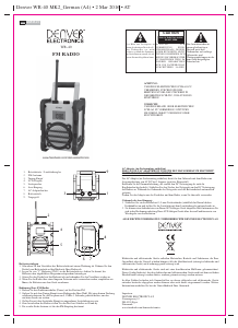 Bedienungsanleitung Denver WR-40MK3 Radio