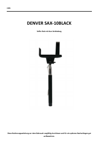 Bedienungsanleitung Denver SAX-10 Selfie stange