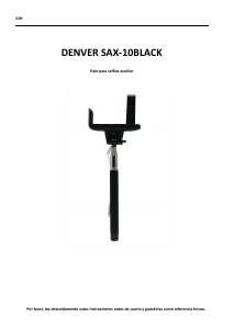 Manual de uso Denver SAX-10 Palo selfie