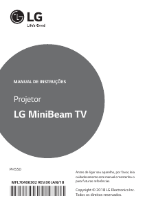 Manual LG PH550 Projetor
