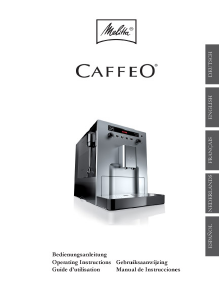 Manual de uso Melitta CAFFEO Bar Máquina de café