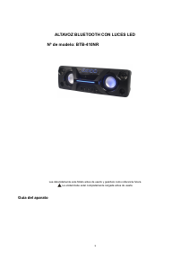 Manual de uso Denver BTB-410NR Altavoz