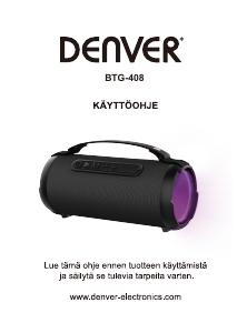 Käyttöohje Denver BTG-408 Kaiutin