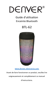 Mode d’emploi Denver BTL-62NR Haut-parleur