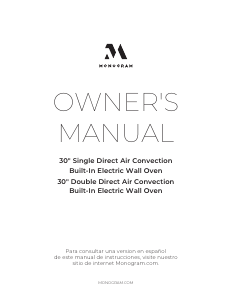 Manual Monogram ZET9050SH3SS Oven