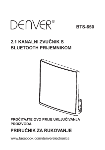Priručnik Denver BTS-650 Zvučnik