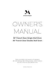 Manual de uso Monogram ZET1FH2SS Horno