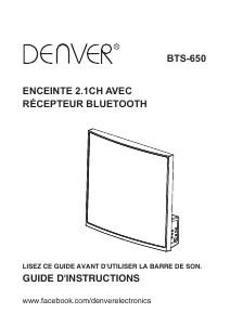 Mode d’emploi Denver BTS-650 Haut-parleur