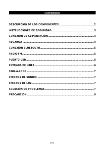 Manual de uso Denver TSP-205 Altavoz