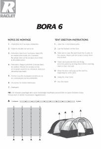 Mode d’emploi Raclet Bora 6 Tente