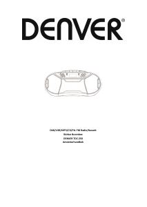 Bruksanvisning Denver TDC-250 Stereoanläggning