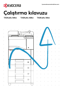 Kullanım kılavuzu Kyocera TASKalfa 408ci Çok işlevli yazıcı