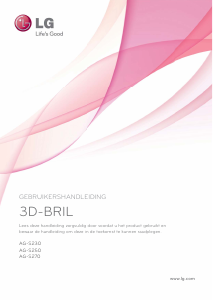 Handleiding LG AG-S270 3D Bril