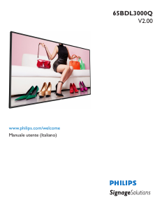 Manuale Philips 65BDL3000Q Monitor LED