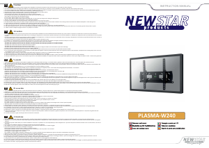 Handleiding NewStar PLASMA-W240 Muurbeugel