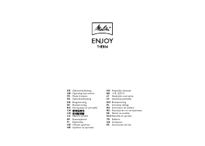 Manual de uso Melitta Enjoy Therm Máquina de café
