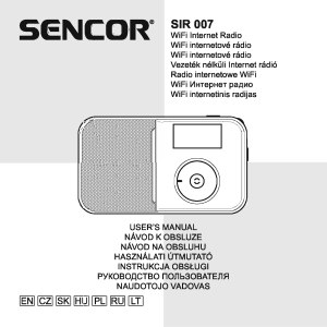 Használati útmutató Sencor SIR 007 Rádió