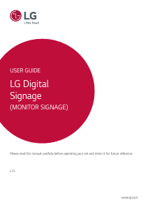 Handleiding LG 49SE3KD-B LED monitor