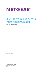 Handleiding Netgear WAC104 Access point