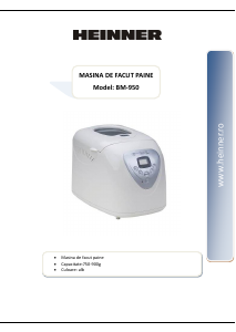 Manual Heinner BM-950 Bread Maker