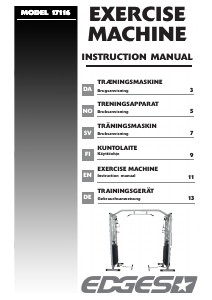 Bruksanvisning Edges 17116 Träningsmaskin