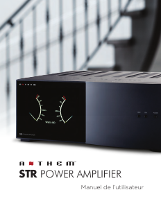 Mode d’emploi Anthem STR Amplificateur