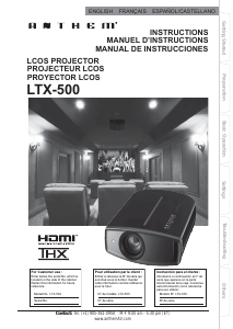 Manual Anthem LTX 500 Projector