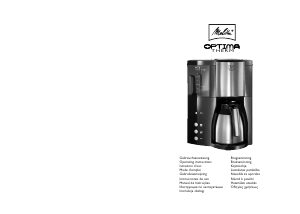 Manual de uso Melitta Optima Therm Máquina de café