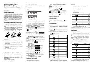Manual Aurora AX-501 Calculator