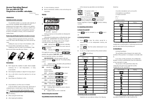 Bruksanvisning Aurora AX-501 Räknemaskin